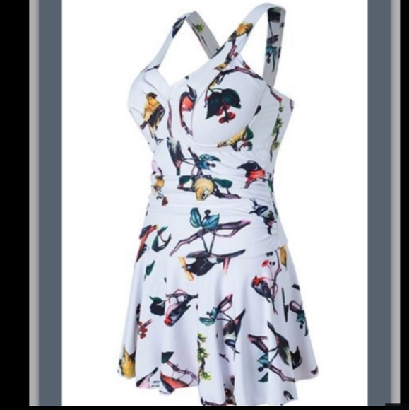 One piece bathing suit 0017 plus size tummy coverage XXL - Picture 3 of 7